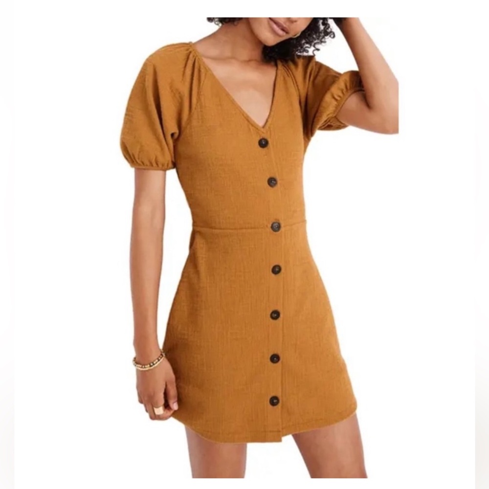 Madewell x Texture&Thread Puff Sleeve Dress
